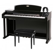 Piano's &amp; Keyboards - Classic Cantabile DP-99 Digitale Piano Set (zwart/hoogglans) inclusief bankje en koptelefoon