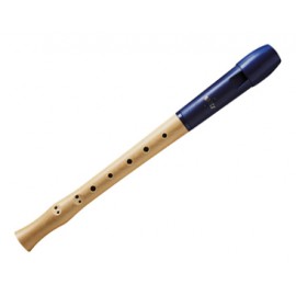 Moeck blokfluit Flauto 1 Plus - barok vingerzetting (blauw)