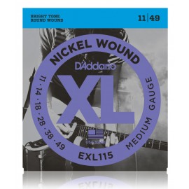 D'Addario EXL 115 Nickel Round Wound