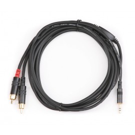 Cordial CFY 3 WCC Y 3,5 mm stereo jack / 2 x cinch (3m)