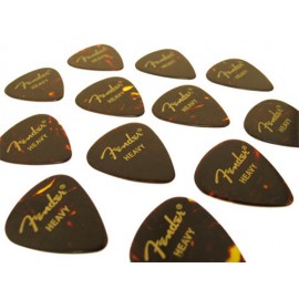 Fender 351 Plectrums, Heavy, 12 stuks