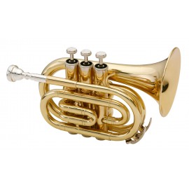 Classic Cantabile geelkoper TT-500 Pocket trompet