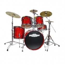 Classic Cantabile Session Pro, doorschijnend rood plus Eco Bekkenset