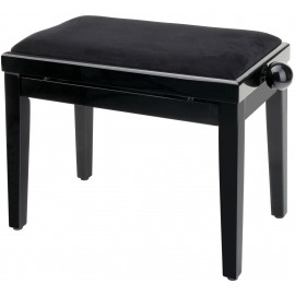 Classic Cantabile Pianobank (Zwart Hoogglans)