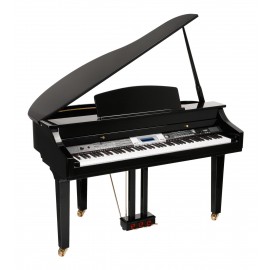 Classic Cantabile GP-500 Digitale Vleugel (Zwart Hoogglans) - Nu Afgeprijsd!