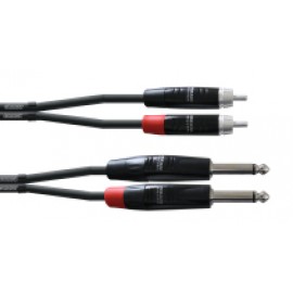 Cordial CIU 1,5 PC Cinch / Jack mono Silver Line 