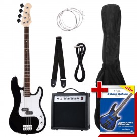 Rocktile Groovers Pack PB Elektrische Bas Set (Zwart), 6-delig