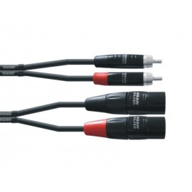 Cordial CIU MC Silver Line, cinch / XLR stekker (1,5m)