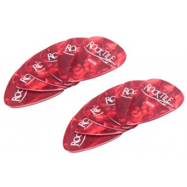 Originele Rocktile Plectrums, Red Medium, 12 stuks