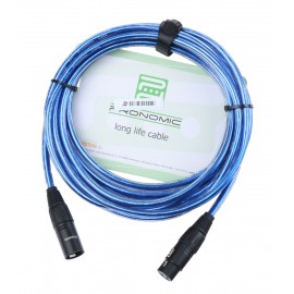 Pronomic Stage Microfoonkabel XLR (5m.) metallic blauw