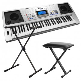 FunKey 61 PLUS Keyboardset, inclusief keyboardstandaard en bankje