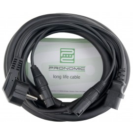 Pronomic luidsprekerkabel stroom-/signaalcombinatie (6 m)
