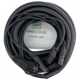 Pronomic boxkabel stroom-/signaalcombinatie (10 m)