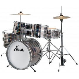 Classic Cantabile Session Junior Pro Drumset Kinderdrumstel (Laser-Silver)