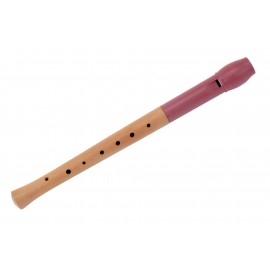 Classic Cantabile Pivella blokfluit rood, duitse vingerzetting