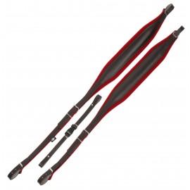 Alpenklang accordeonriem standaard voor bas accordeon 96/120 - rood/bruin