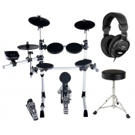 XDrum DD-402 complete E-Drumset, incl. drumkruk en koptelefoon