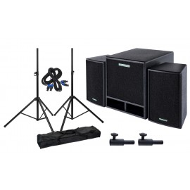 Pronomic XL-1D Satellit Actief Luidsprekersysteem, incl. add-on pakket