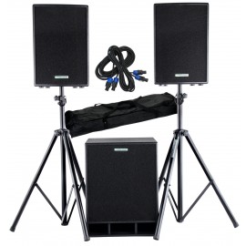 Pronomic XL-7D Satellit actief luidsprekersysteem, incl.add-on pack
