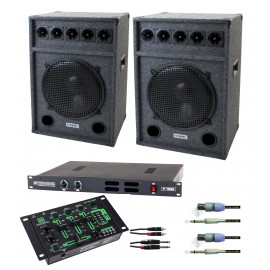 Pronomic DJ-Party Set II, complete set Festival 15 Box, 1 mixer, eindtrap en kabel