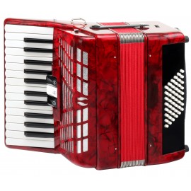 Classic Cantabile 48 Bas Accordeon "Secondo III", rood