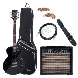 Rocktile LP-100 BL E-Gitaar Starterset, zwart