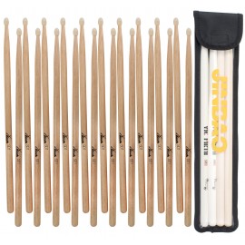 10 paar XDrum SD1N nylon hickory drumsticks, , sticktas inbegrepen.