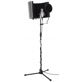 Pronomic CM-100S groot membraan microfoon complete set: statief, popbeschermer, micscreen, kabel