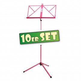 10x Set Classic Cantabile 100 muziekstandaard, roos