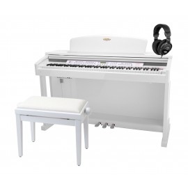 Classic Cantabile DP-99 Digitale Piano Set (zwart/hoogglans) inclusief bankje en koptelefoon