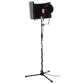 Pronomic CM-100BG groot membraan microfoon complete set: statief, popbeschermer, micscreen, kabel