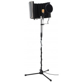 Pronomic CM-22 groot membraan microfoon complete set: statief, popbeschermer, micscreen, kabel