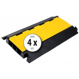 4x set Pronomic Protector 3-100 kabelbrug 3-kamers