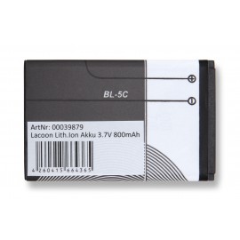 Lacoon BL-5C lithium ionen accu 800mAh, 3,7 V