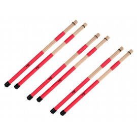 xdrum XR1R floppy sitcks rods, lichtrood 3x set