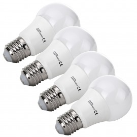 4x SET Showlite LED lamp  G60E27W09K30N 9 Watt, 860 Lumen, sokkel E27, 3000 Kelvin, dimbaar