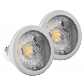 2x SET Showlite LED spot COB GU10W07K30D 7 Watt, 550 Lumen, sokkel GU10, 3000 Kelvin