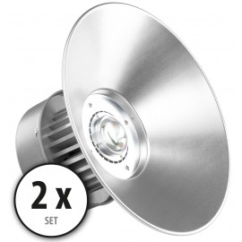 2 x Showlite HBL-50 COB LED High Bay plafondlamp 50W