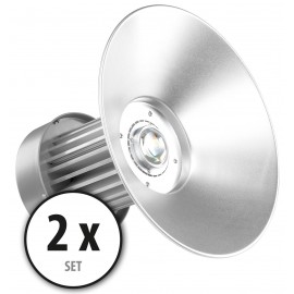 2 x Showlite HBL-100 COB LED High Bay plafondlamp 100W